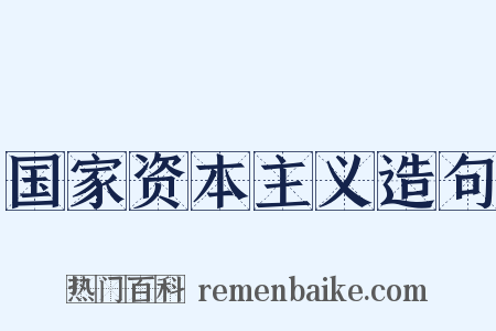 国家资本主义造句是什么意思的图片